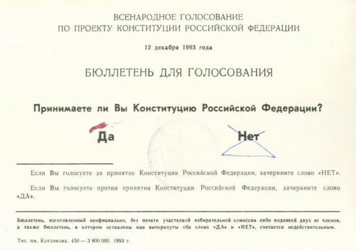 Голосование по принятию конституции 1993